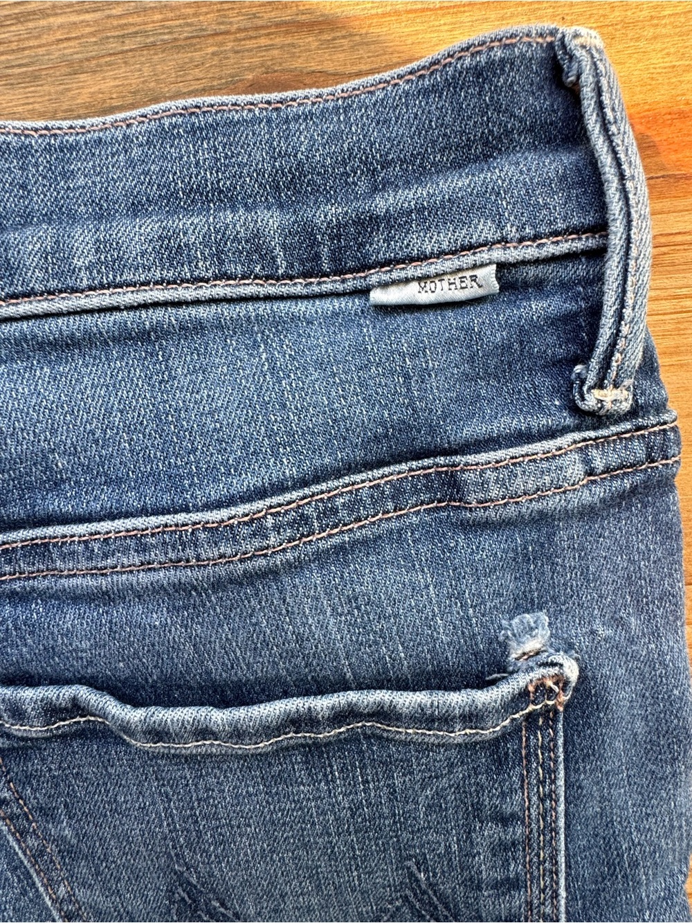 Mother Insider Crop Step Fray Straight Leg Size 31 - Picture 9 of 11